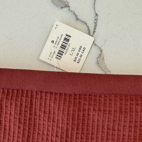 Anthropologie Regan Seamless Boyshorts l/xl in wine NWT - Picture 5 of 9